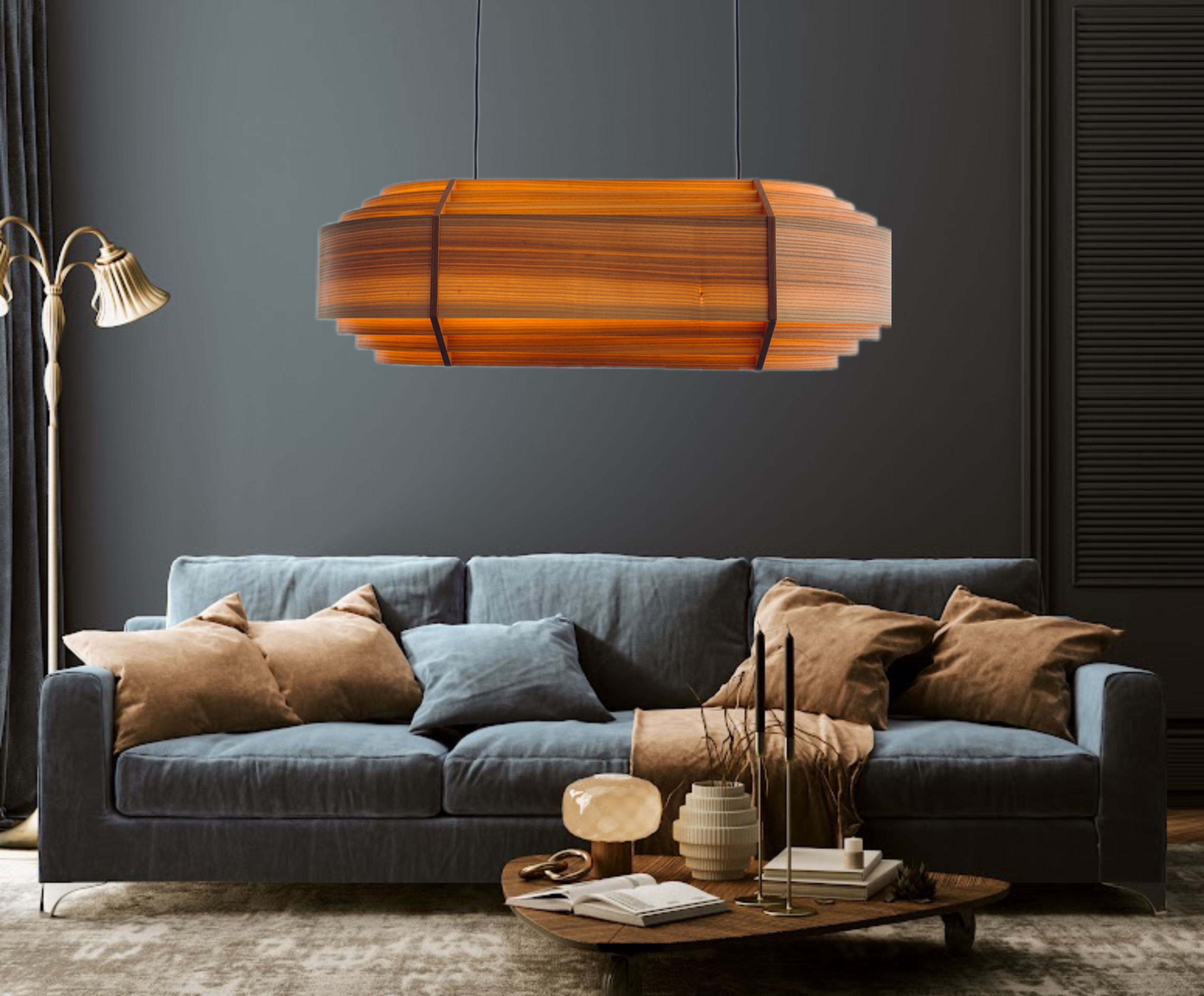 Lampa drewniana