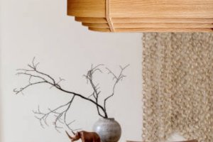 Aurora lampa drewniana 18