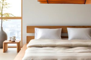 Aurora lampa drewniana 21