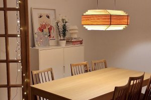 Aurora lampa drewniana 23 pocztówka od klienta