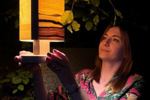 Candy Table lampa drewniana LampyLas 18