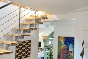 Drewniany plafon Aztek lampy las handmade design 5