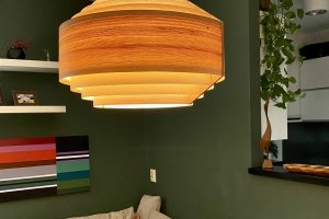 Lampa Astra XL drewniana handmade Lampy Las 5