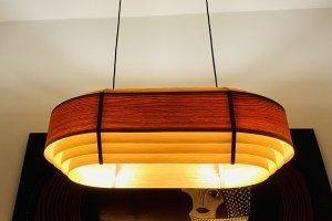 Lampa Aurora drewniana handmade Lampy Las 2