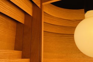 Lampa Aurora drewniana handmade Lampy Las 7