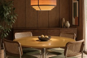 Lampa drewniana Astra handmade 87