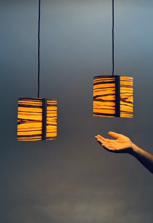 Candy Top lampa drewniana 14