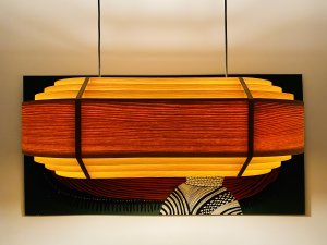 Lampa Aurora drewniana handmade Lampy Las 4